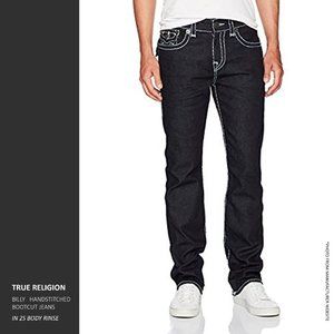 True Religion Billy Bootcut Jeans Embellished Handstitch 28" x 30" (L)